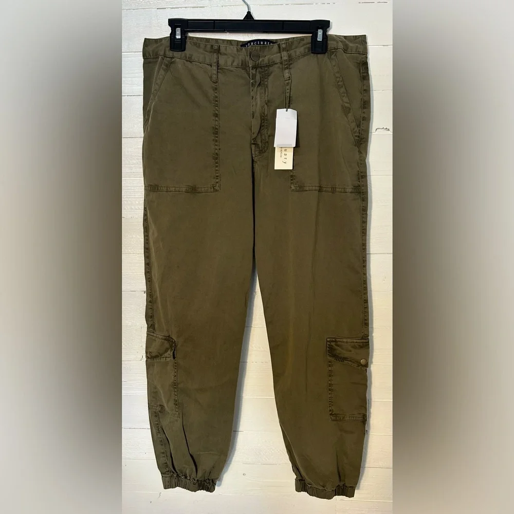 NWT Sanctuary Standard Surplus cargo/hiker joggers. Green, women’s size 30.